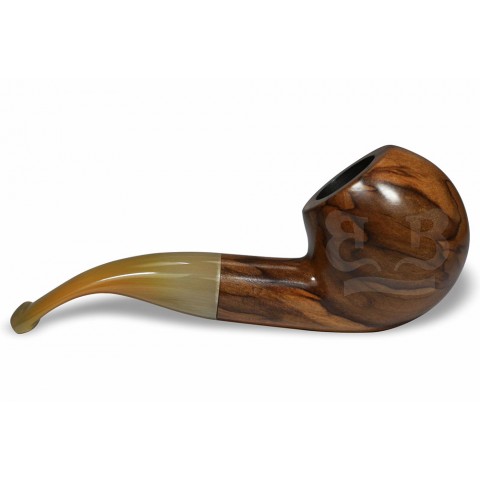 Cachimbo Montana Curvo Encerado (Aceita Filtro 9mm) Piteira Chifre - 5050 PO CH 17